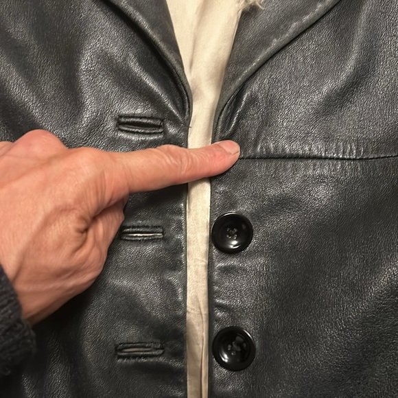 “As Is” Bebe softest leather blazer - Picture 11 of 17
